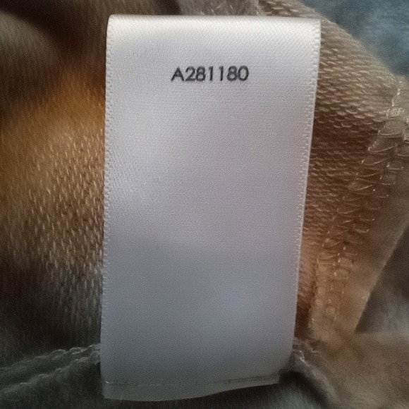 Susan Graver Weekend Jacket Coat Oatmeal French Terry Embellished Printed Size L - Picture 13 of 16